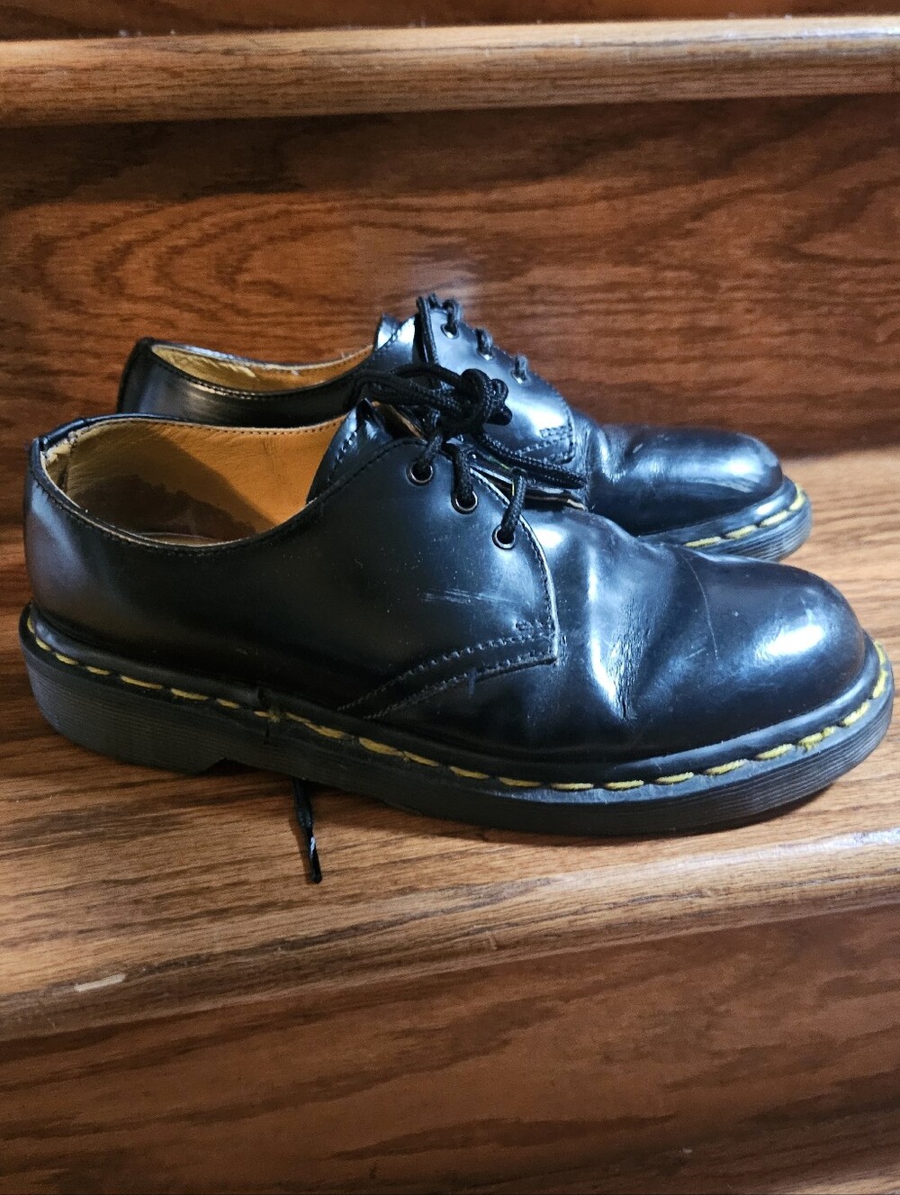 Dr. Martens Black Leather Oxford Interior View